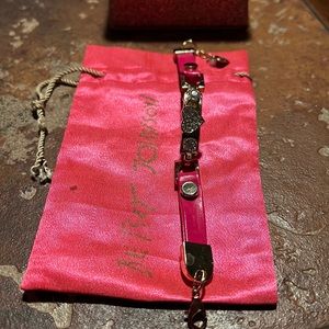 Betsy Johnson Pink Heart bracelet